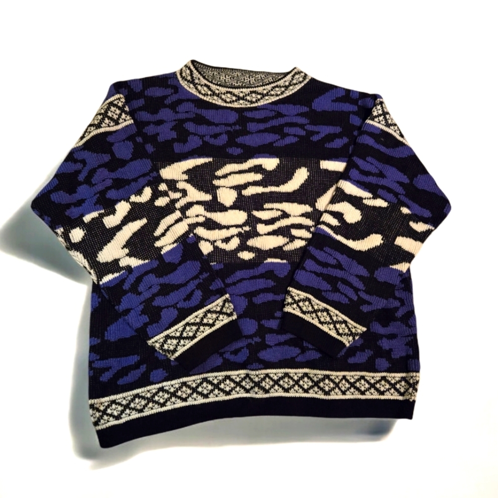 Vintage 1980's Mexx patterned sweater. Size Medium